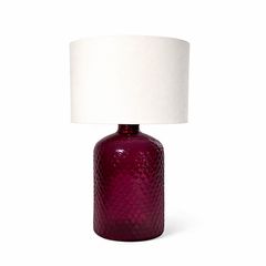 Patterned serene lamp-dark magenta