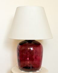 Carafe Lamp-Burgundy 
