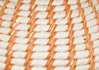 White & Orange