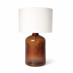 Patterned Serene Lamp-Brown