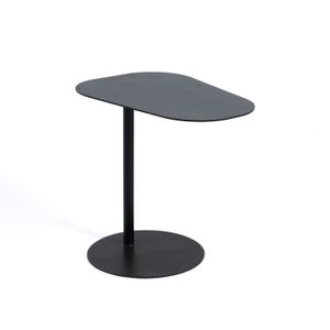 Darcie Steel Side Table – Sleek Lacquered Finish