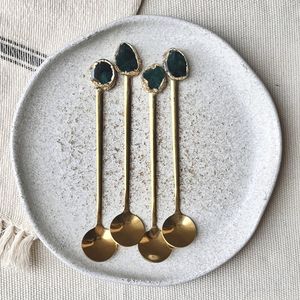 Gold Stainless Steel Teaspoons – Set of 6