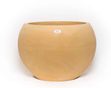 Tut Round Concrete Planter - Bold Color Pot with Sculptural Design