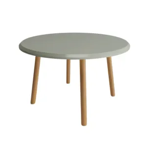 ترابيزة مستديرة من خشب الزان \العزيزي مع أرجل مائلة