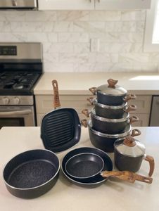 14-Pieces Terynova Granite Cookware Set