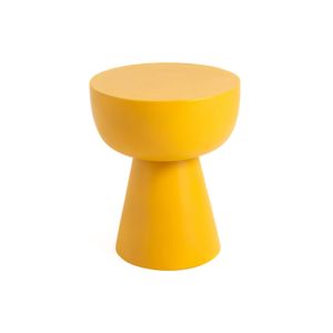 طاولة زوي الجانبية – طاولة مستديرة عصرية من الألياف الزجاجية