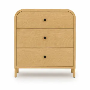 Bliss Wooden Chest of 3 Drawers - Sturdy Wooden Structure