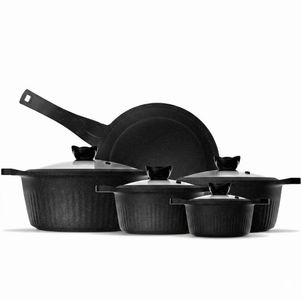 Die-Cast 9-Piece Granite Cookware Set