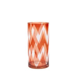 Chevron Light Mahogany Vase