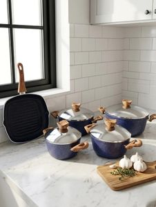 9-Pieces Terynova Granite Cookware Set