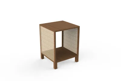 Coral Cane Side Table