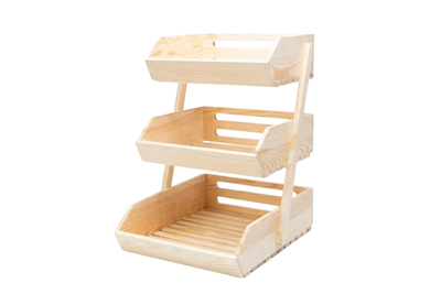 Rustic Pine Tier Organizer