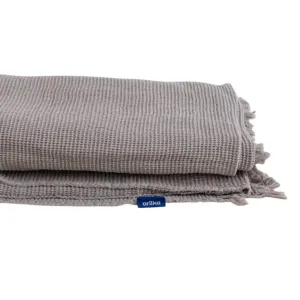 Fringe Honeycomb Throw Blanket