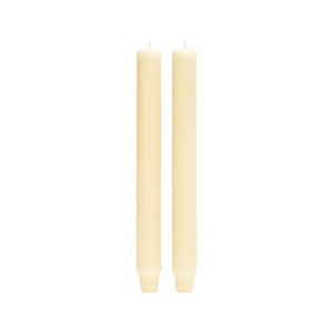 27 cm Corrugated Taper Candles – Set of 2