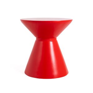 Manta Side Table – Modern Fiberglass Round Accent Table