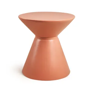 طاولة مانتا الجانبية – طاولة مستديرة عصرية من الألياف الزجاجية