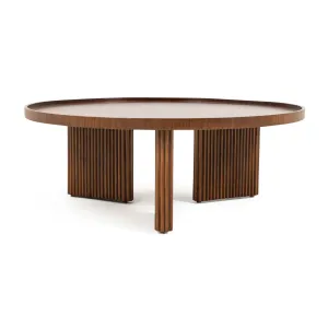 Arkan Round Coffee Table With Solid Beech Legs