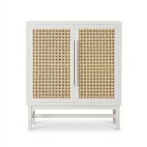 Sidra Cane Cabinet With Sturdy Wooden Structure