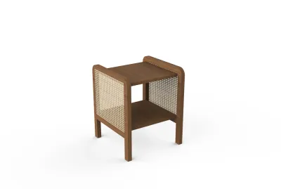 Layer Cane Side Table