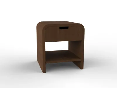 Shine Commode – Natural Wood Side Table