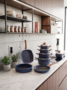 11-Pieces Terynova Granite Cookware Set