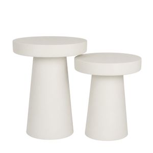 Obelis Fiberglass Side Table Set