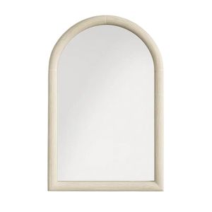 Abby Small Wooden Arch Wall Mirror