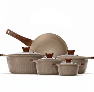 Die-Cast 9-Piece Granite Cookware Set