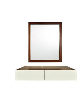 مجموعة مرآة ووحدة أدراج شيفت المعلقة