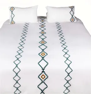 Folk Embroidered Duvet Cover Set