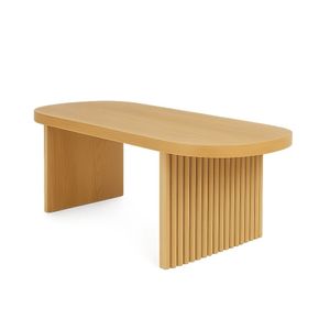 Scandi Bench/ Table - Oval Design - Fluted Base