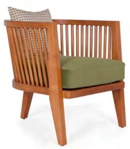 كرسي كاروسل بذراعين بتنجيد في الظهر والمقعد