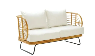 Sofa From Bamboo And Metal