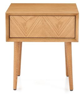 Night Table with Slanted Legs & 1 Drawer
