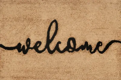 Script Greeting Tufted Door Mat - Oriental Weavers