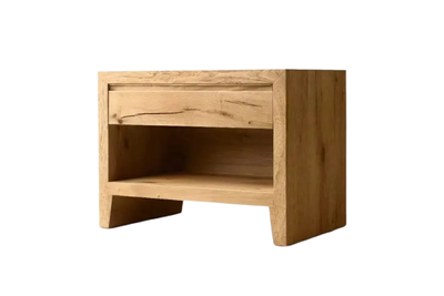 Modern Solid Wood Open Nightstand