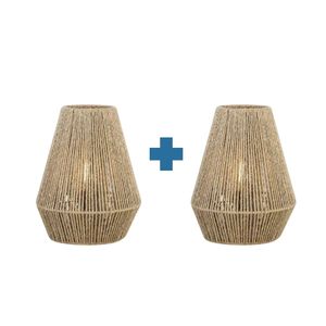 أباجورات بوهيمية مضفّرة - طقم مكون من 2 - A122