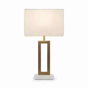 Gold And White Table Lamp - YL1092