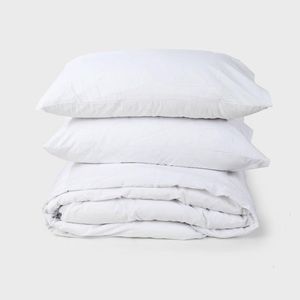 Percale Duvet Cover Set White