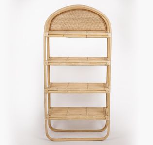 RakBuk Bamboo Shelving Unit With 4 Shelves