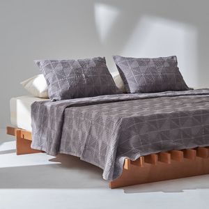 طقم غطاء سرير رمادي