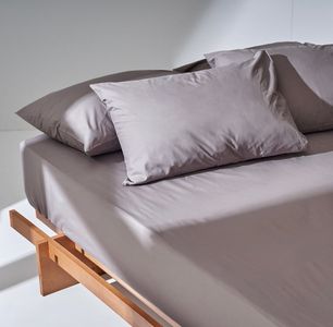Grey Fitted Sheet - Percale