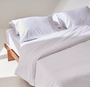 White Duvet Cover - Percale - Plain - Queen