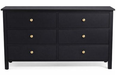Nova Chest of Drawers With Brass Handles - 6 Drawers