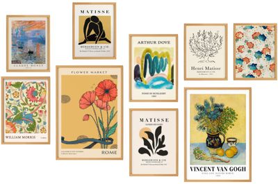 Eclectic Gallery Wall Set of 9