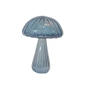 Blue Mushroom Decorative Vase