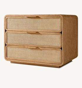 Boho-Chic Cane Nightstand