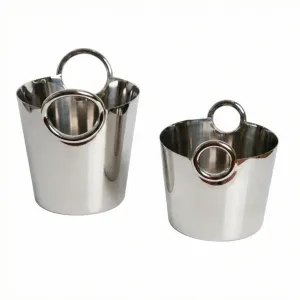 Silver Bucket – Nickel-Coated Brass