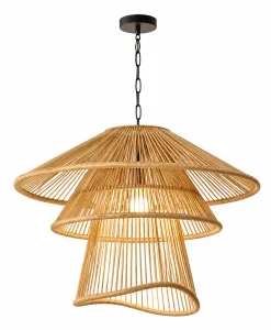 Bamboo layered pendent.