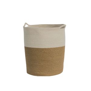 Jute x Cotton Laundry and Storage Basket